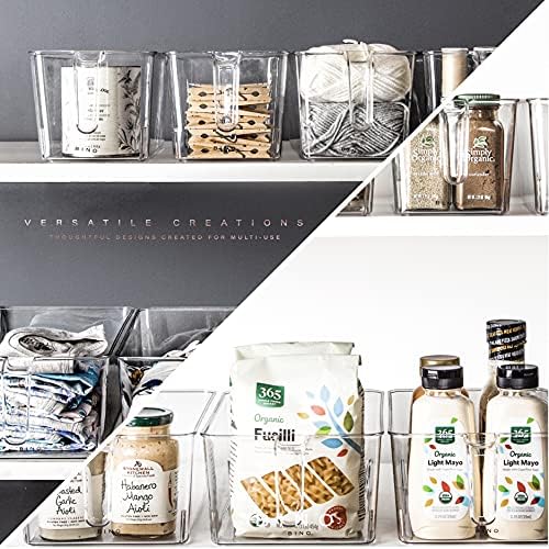 BINO | Clear Storage Organizer, Medium | THE HOLDER COLLECTION | Clear Containers for Organizing with Built-in Handles | Pantry Organization and Storage | Fridge Organizer | Smart Bin Cabinet - Image 4