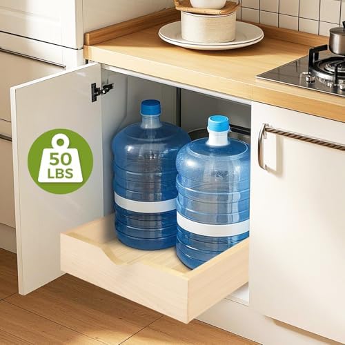 Pull Out Drawers for Cabinet Wood 27" W x 23" D Slide Out Organizer - Image 6