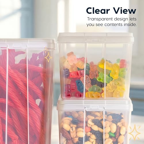 IRIS USA Food Storage Containers Set, 1.3 Qt - 10 Pack, Food Grade Plastic - Image 6