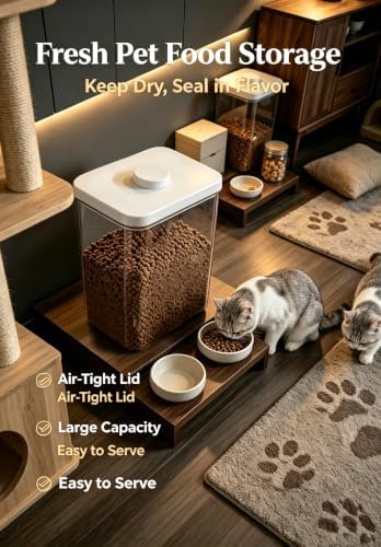 LivLab Mker Pet Food Storage Container With Lids & Cup - Image 6