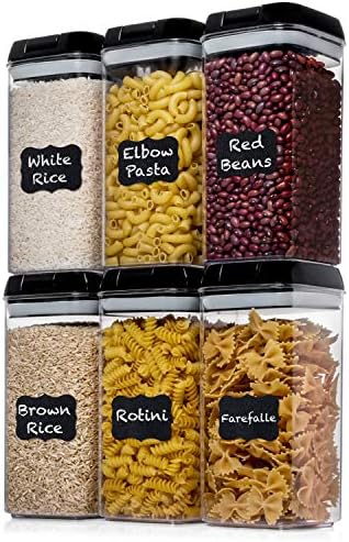 Shazo 6 PC 1.2L Airtight Food Storage Containers with Lids BPA Free Plastic by Shazo