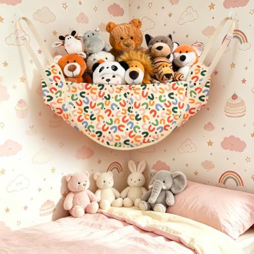 CERETIA Stuffed Animal Organizer, Toy Hammock Plush Holder Storage, Colorc - Image 7