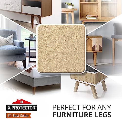 X-PROTECTOR Felt Furniture Pads - 48 PCS 1" - Felt Pads Floor Protectors - Image 2