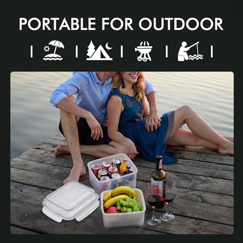 HOTEC 5-Pack Fruit Storage Container for Fridge, Food Storage Containers - Image 7