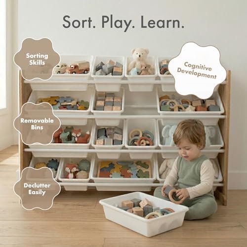 Humble Crew Kids Toy Organizer with 20 Bins, 4 Tier Storage for Playroom - Image 5
