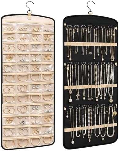 Hanging Jewelry Organizer, 1Pcs Double-Sided Jewelry Organizers and Storage by Unknown