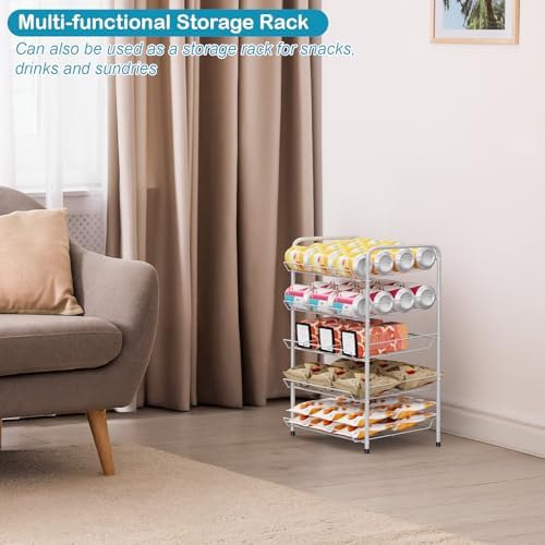 Vrisa Can Organizer for Pantry Canned Food Storage Rack for Kitchen, Silver - Image 5