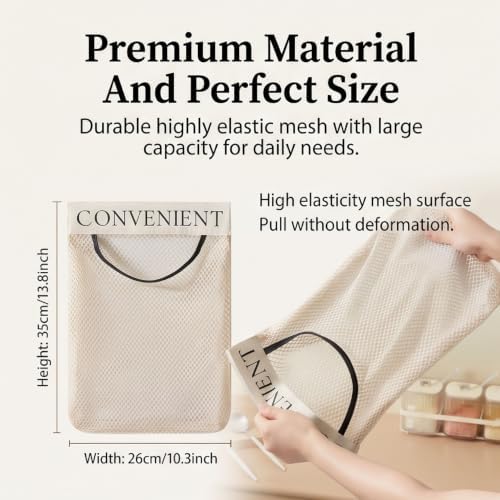 2 Pack Trash Bag Holder Dispenser Sticky Wall Mount Mesh Convenient Storage Organizer for Home Kitchen Grocery Plastic Shopping Garbage Bags Reusable Produce Tote Bag - Image 7
