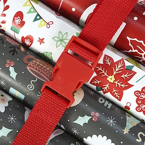 Sattiyrch Underbed Gift Wrap Organizer,Gift Wrapping Paper Storage Container,Holds up to 20 Rolls,41"W x 14"D x 5.5"H (Green) - Image 7