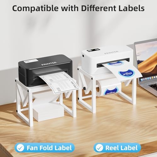 Marbrasse Label Holder for Rolls and Fanfold Labels, White - Image 6