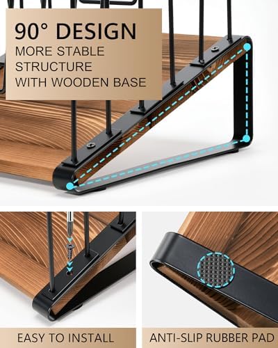 HULISEN 2 Pack Desk File Organizer, 5-Section Desktop File Folder Holder - Image 6