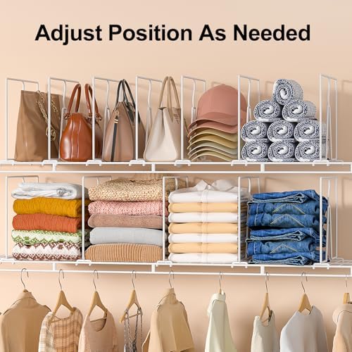 Wire Shelf Dividers for Closet: Tall 10.6in x Deep 12in, 16 Pack - Image 5