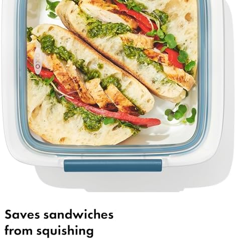OXO Good Grips Prep & Go Sandwich Container - 4.3 Cup, Ocean Blue - Image 3