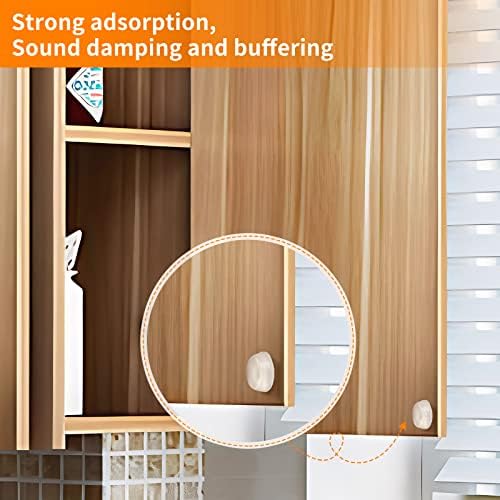 CHUNZEXI 320 PCS Clear Cabinet Door Bumpers, 1/2 Inch Round Rubber Pads - Image 2