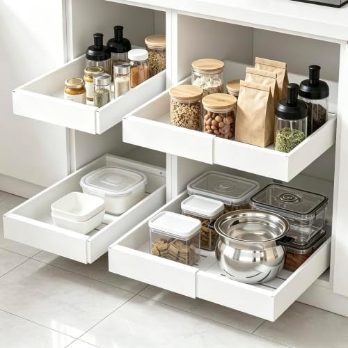 DEKAVA 4 Pack Expandable Pull Out Cabinet Organizer by DEKAVA