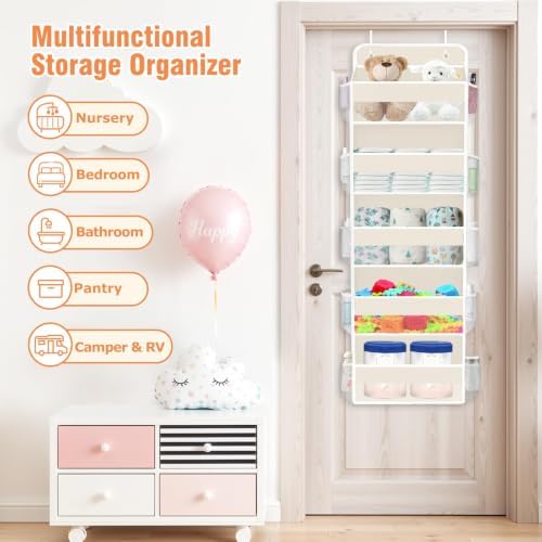 Over The Door Organizer Storage Large Capacity Hanging Bedroom Storage - Image 7