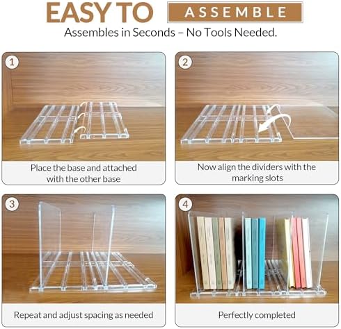 Adjustable Bag & Purse Organizer for Closet | Clear Shelf Dividers for Closet Organization, Vertical Handbag Separator for Sweater, Shirts & Clutches, Perfect for Bedroom, Living Room, Home - Image 3