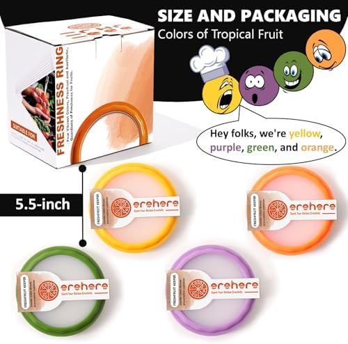 Silicone Food Storage Containers, 4Pcs Avocado Saver Produce Holder - Image 5