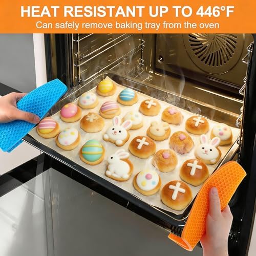 6 Pack Silicone Trivet Mat, Silicone Trivets for Hot Pots and Pans, Multipurpose Non-Slip & Heat Resistant Silicone Hot Pad for Kitchen Counter - Image 2