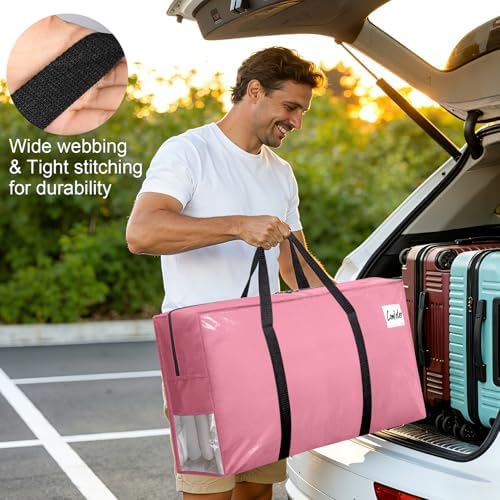 3Pcs Extra Large Heavy Duty Moving Bags with Reinforced Zippers & Handles - Image 4