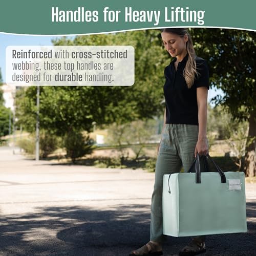 VENO Heavy Duty Moving Bags, Storage Bags, 13 Gallon, Light Green, 4 Pack - Image 4