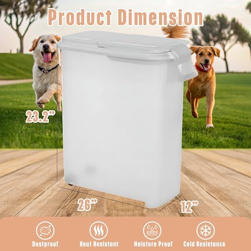 Buddeez 80-Quart Roll-Away Pet and Large Animal Food Dispenser with Scoop - Image 5