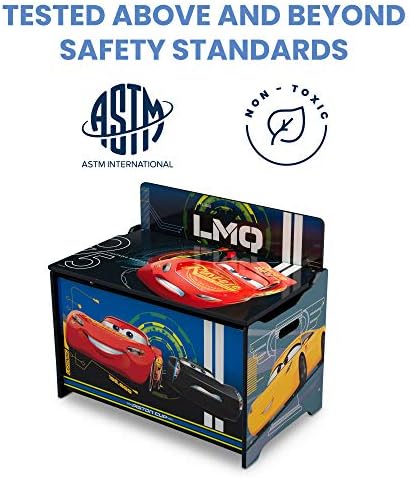Delta Children Deluxe Toy Box, Disney/Pixar Cars - Image 2