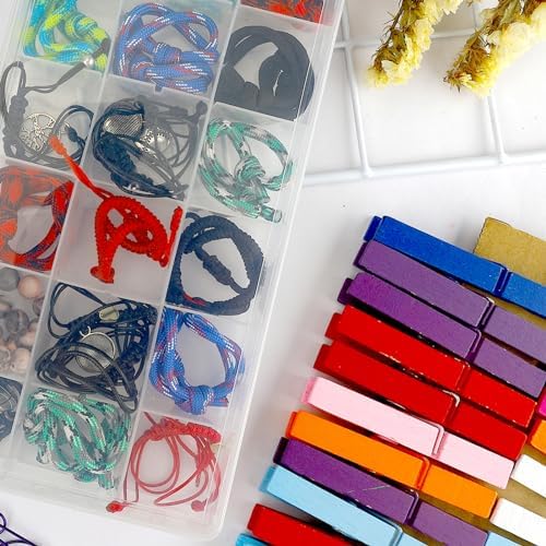 OALCQ 24 Grids 36 Grids 2 Pcs Bead Organizer Box Tackle Box Organizers and Storage Rock Collection Storage Boxes - Image 3