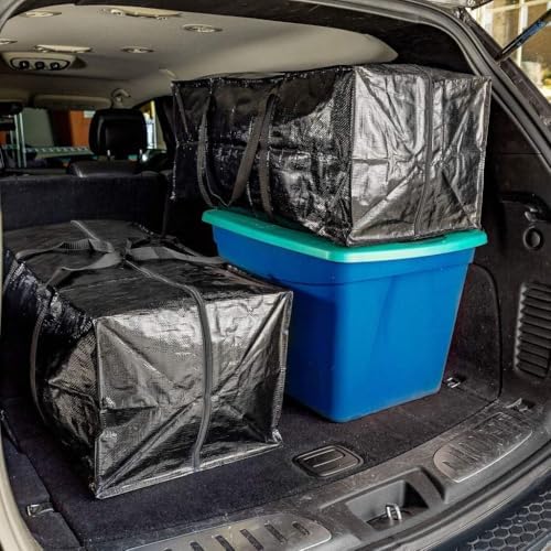 BAG-THAT! 5 Moving Bags Heavy Duty Extra Large Stronger Handles Wrap Storage Totes Zippered Reusable Packing Bags Moving Supplies Storage Boxes Storage totes Moving Boxes Packing Supplies Packing Box - Image 2