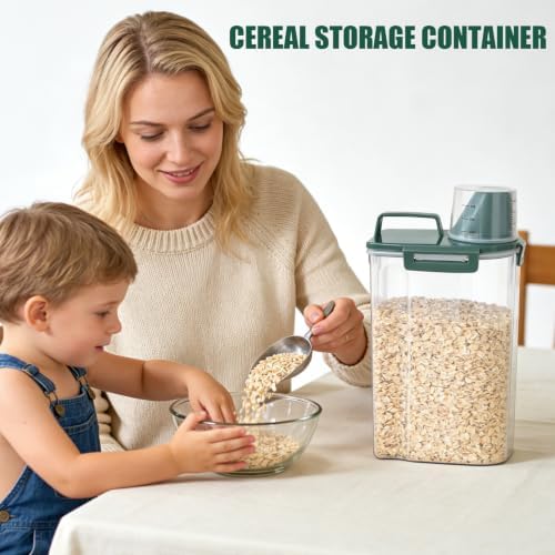2 Pack 3 Lbs Pet Dog Cat Food Storage Containers for Travel - Pine Green - Image 7