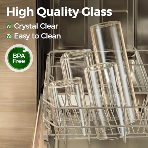 ComSaf Glass Storage Containers with Lids 0.6 Qt, 9 Pack Small Glass Jars - Image 4
