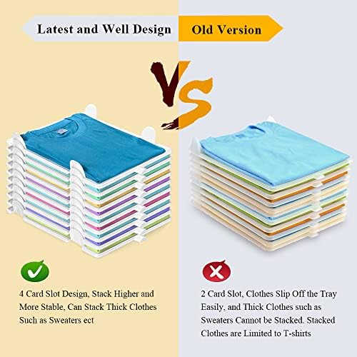 Accenter Clothing Organizer for Closet Storage,Stackable Shelf Dividers - Image 2
