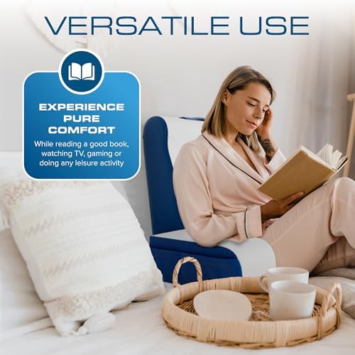 Kolbs Wedge Reading Pillow, Cushion with Arms for TV, Books, Nursing, Back - Bed Pillow for Sitting Up in Comfort, Plush Backrest Pillow. Sit Up in Comfort - Image 3