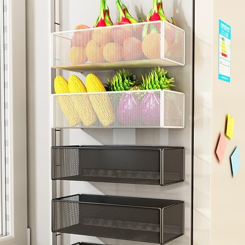 Magnetic Shelf Fridge Basket Bin for Washer Dryer Locker Whiteboard Cabinet - Image 3