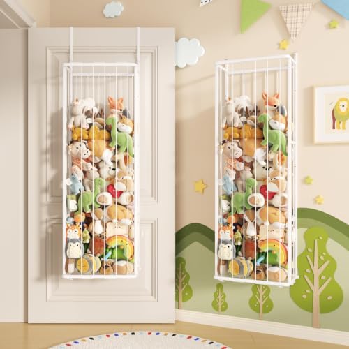 SWTYMIKI Hanging Stuffed Animal Storage - Over Door Toy Organizer, 3-Tier by SwtyMiki-TidyHomeSweetLife