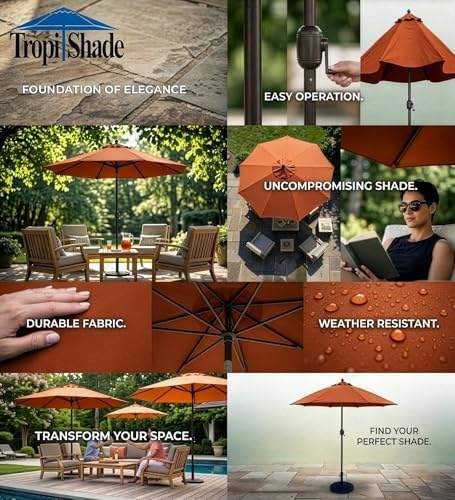 Tropishade Steel Plate Umbrella Base, 36 lbs, Black - Image 6