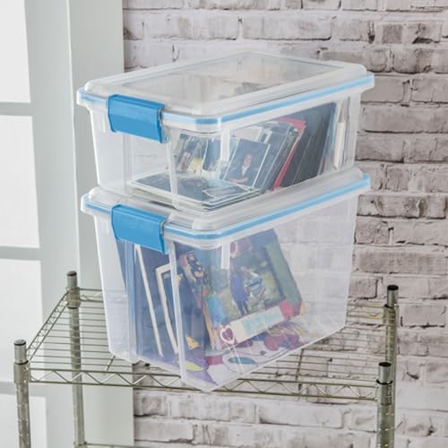 Sterilite Gasket Storage Box with Lids for Home & Office, 12 Quart, 18-Pack - Image 4