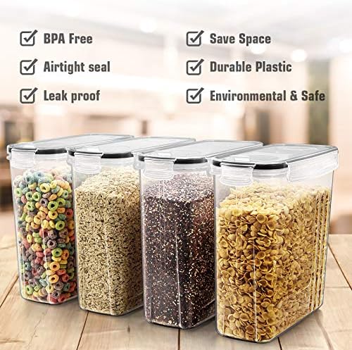 Wildone Cereal Containers Storage Set 2.5L, 8 Pack - Image 2