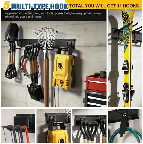 Garage Tool Organizer Wall Mount 49.5", 520lbs Heavy Duty Rack - Image 2