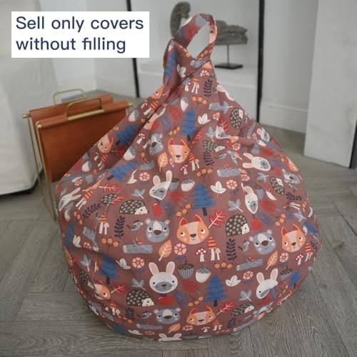 YuppieLife Stuffed Animal Storage Bean Bag Cover, 27" Velvet Toy Organizer - Image 2
