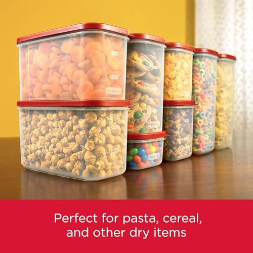 Rubbermaid Premium Modular Food Storage Containers with Lids, Clear, 18-cup Cereal Keepers - 2 Pack, Stackable Space Saving Design, Ideal for Pantry Organization and Kitchen Essentials - Image 2