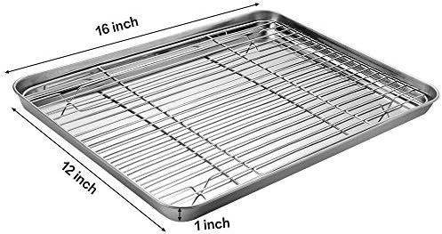 M MCIRCO Baking Sheet with Cooling Rack, Baking Mat Set, Set of 6 - Image 2