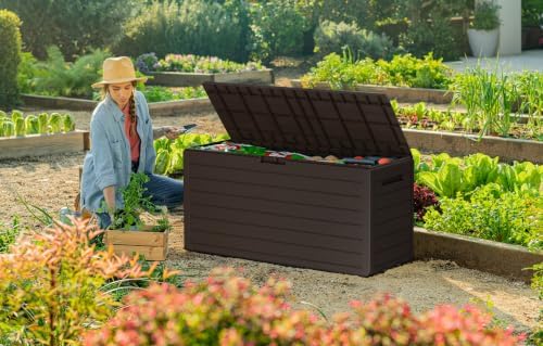 Keter Atlas 70 Gal Outdoor Storage Box for Patio and Pool Accessories - Image 4