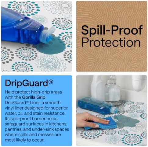 GORILLA GRIP Shelf Liner, Kitchen Drawer Protector, 17.5x240 Spiral - Image 3
