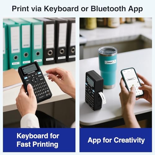 SUPVAN E11 Keyboard & Bluetooth Label Maker Machine - Image 2