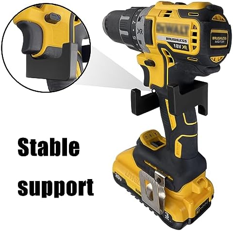2pcs Power Tool Organizer,Heavy Duty Pegboard Wall Organizer,Stainless Steel, Electric Drill Storage Rack,Perfect for Storage Garages, Homes, Sheds, Workshops, Backyard Shops, etc - Image 2
