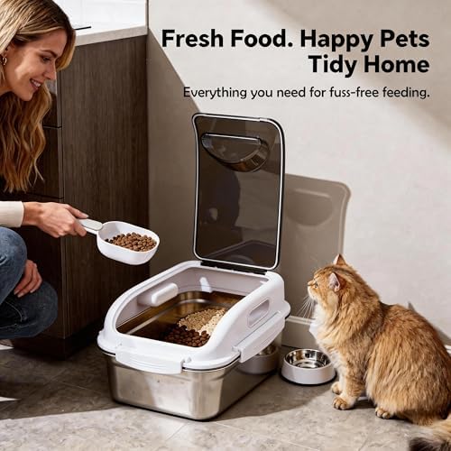 304 Stainless Steel Storage Container with Lid, Dog Food Storage Bin - Image 7
