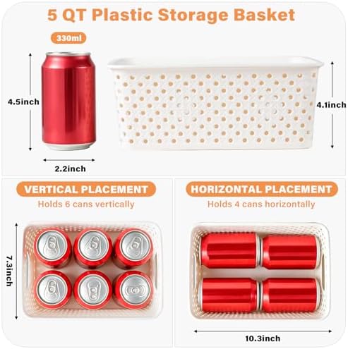 10 Pack Small Plastic Storage Bins with Lids, Stackable Plastic Storage Baskets for Organizing with Handles, Organizer Bins with Labels for Room, Craft, Containers for Pantry Organizers and Storage - Image 2