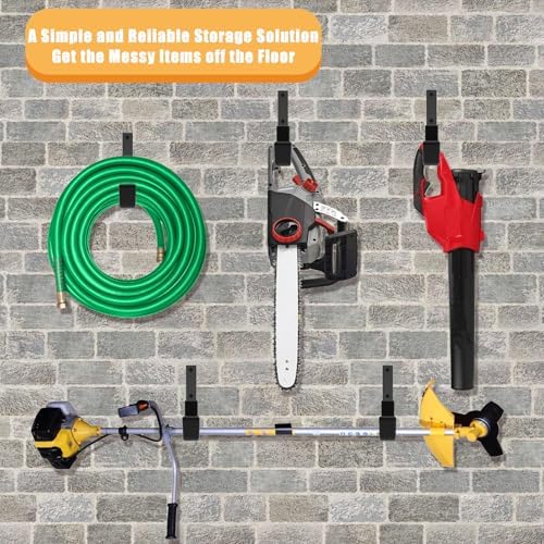 Heavy Duty Garage Hooks, Ladder Hangers for Garage Wall, Black, 6 M - Image 5