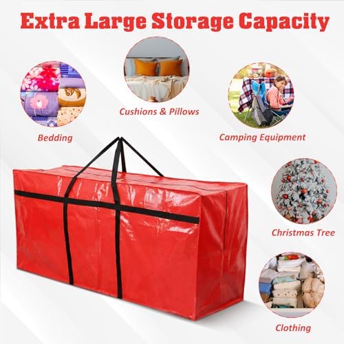Windyun 4 Pcs 155 Gallon Extra Large Moving Bags XXL Heavy Duty Storage Bag - Image 5